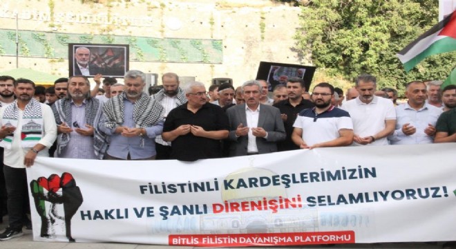 Haniye için Bitlis te gıyabi cenaze namazı kılındı